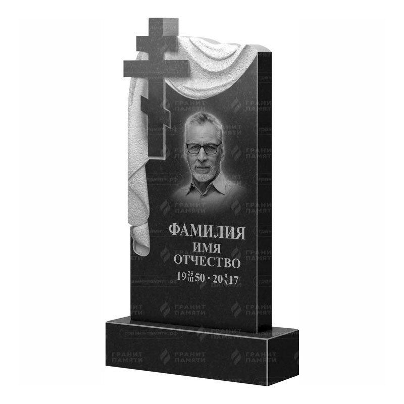 Памятники из гранита с крестом в&nbsp;Ростове-на-Дону | Гранитный памятник ФГ-085