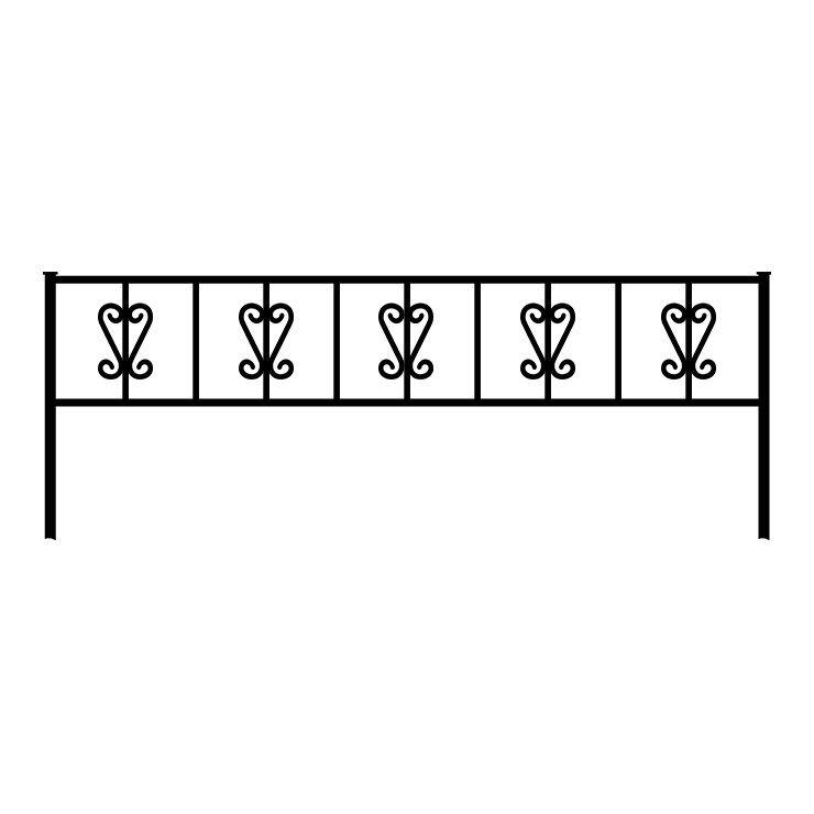 Металлические оградки, столы, скамейки в&nbsp;Ростове-на-Дону | Оградка №8
