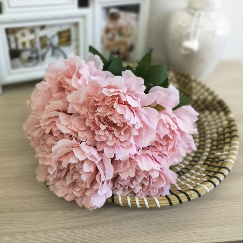 Искусственные цветы в Ростове-на-Дону | Цветы искусственные «Пионы», розовые, букет