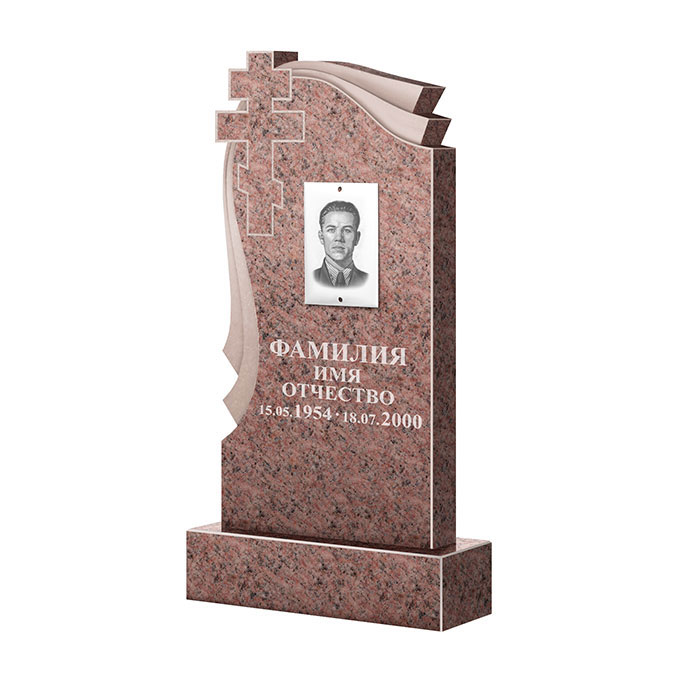 Гранитные памятники в&nbsp;Ростове-на-Дону | Памятник из гранита Розалия Pink ФГЦ-081