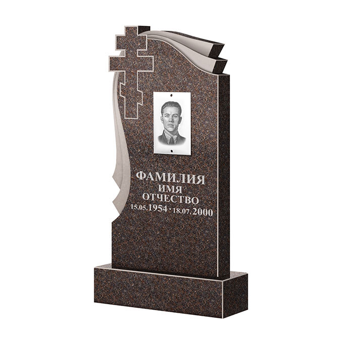 Гранитные памятники в&nbsp;Ростове-на-Дону | Памятник из гранита Карел Brown ФГЦ-081