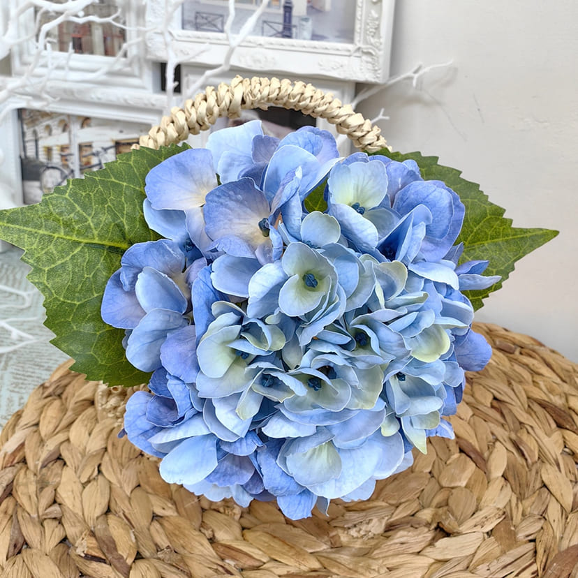 Искусственные цветы в Ростове-на-Дону | Цветок искусственный «Гортензия», голубая, одиночный