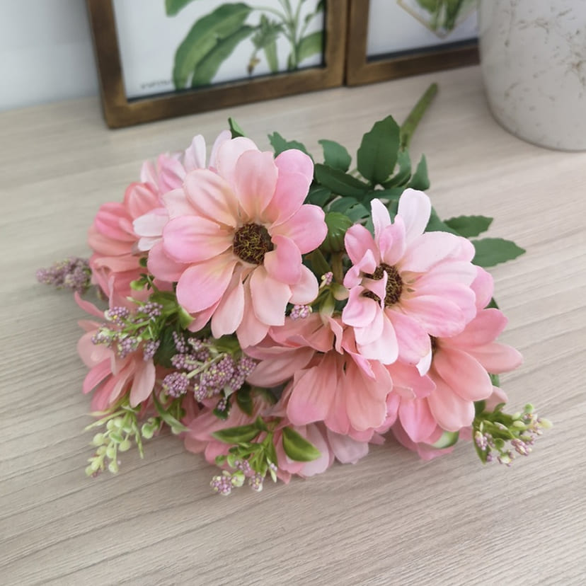 Искусственные цветы в Ростове-на-Дону | Цветы искусственные «Ромашки с бутонами», розовые, букет