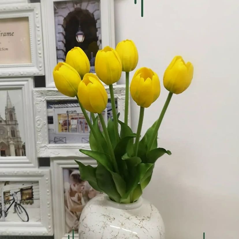 Искусственные цветы в Ростове-на-Дону | Цветы искусственные «Тюльпаны», желтые, букет