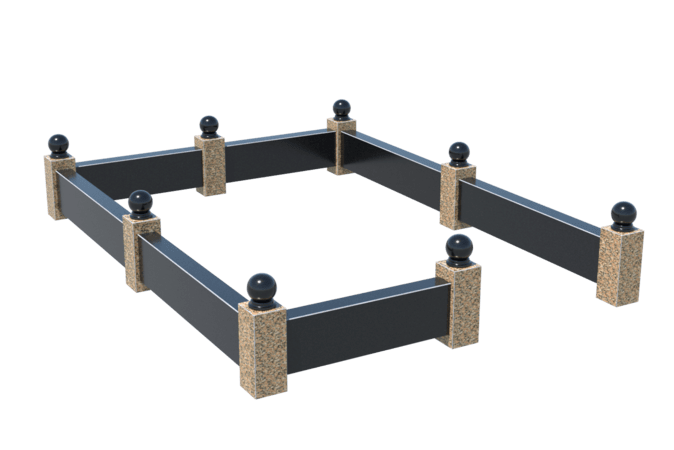 Цоколи на могилу в&nbsp;Ростове-на-Дону | Цоколь на могилу №0036