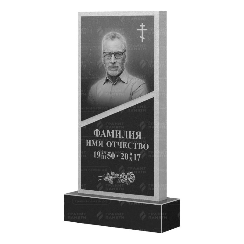 Памятники из гранита вертикальные в&nbsp;Ростове-на-Дону | Гранитный памятник ФГ-164