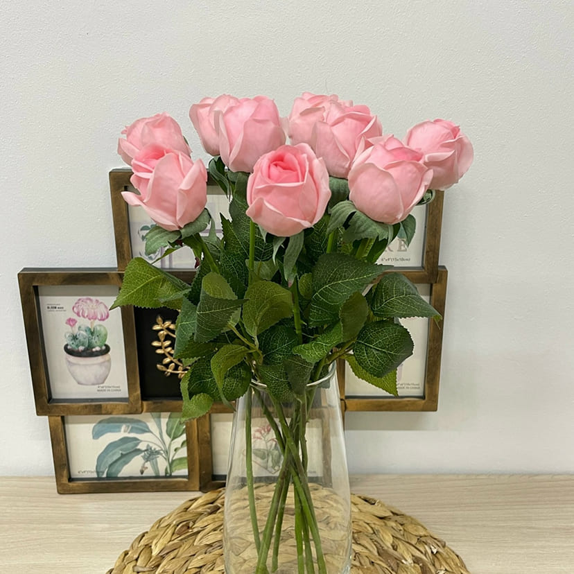 Искусственные цветы в Ростове-на-Дону | Цветок искусственный «Роза», нежно-розовая, одиночный