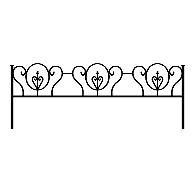 Металлические оградки, столы, скамейки в&nbsp;Ростове-на-Дону | Оградка №3