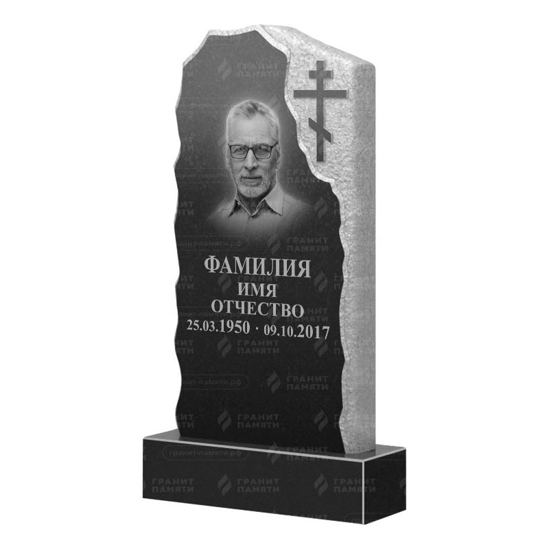 Памятники из гранита с обколом, скалы в&nbsp;Ростове-на-Дону | Гранитный памятник ФГ-231