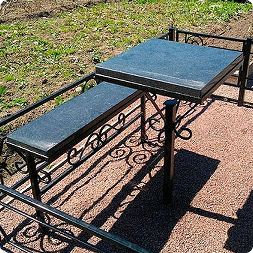 Аксессуары для благоустройства захоронений | Установка железных оград