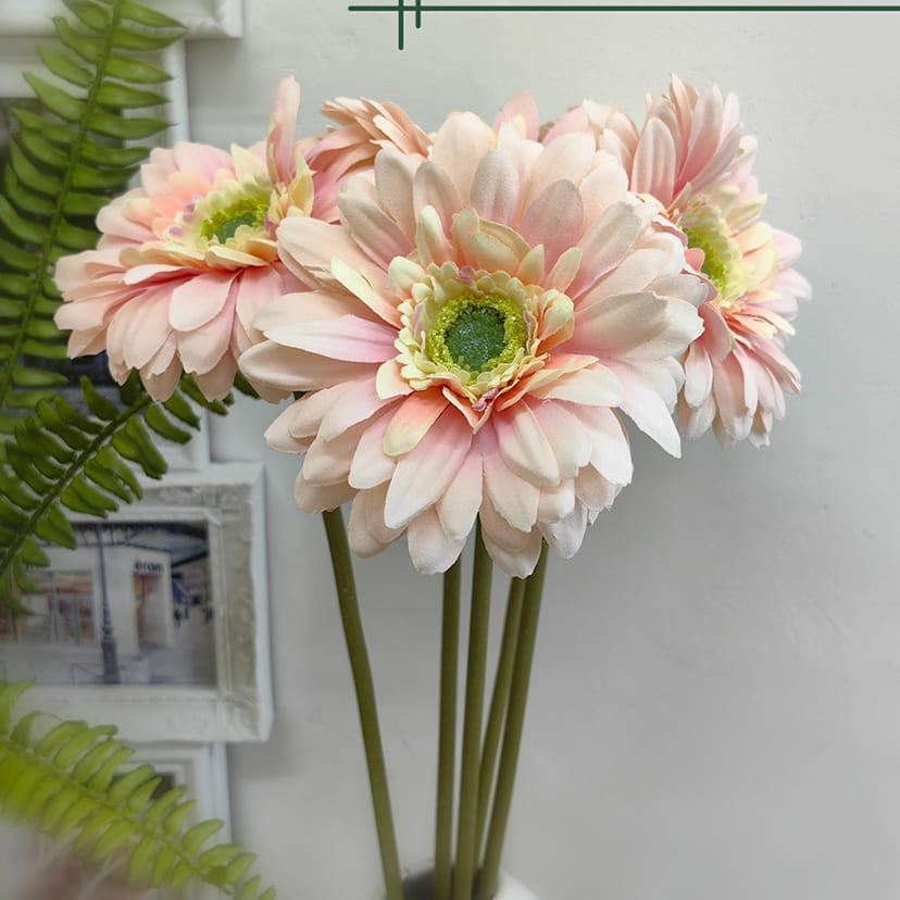 Искусственные цветы в Ростове-на-Дону | Цветок искусственный «Гербера», молочно-розовая, одиночный