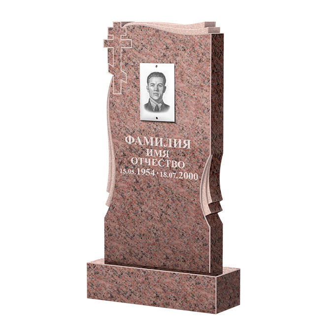 Гранитные памятники в&nbsp;Ростове-на-Дону | Памятник из гранита Розалия Pink ФГЦ-185