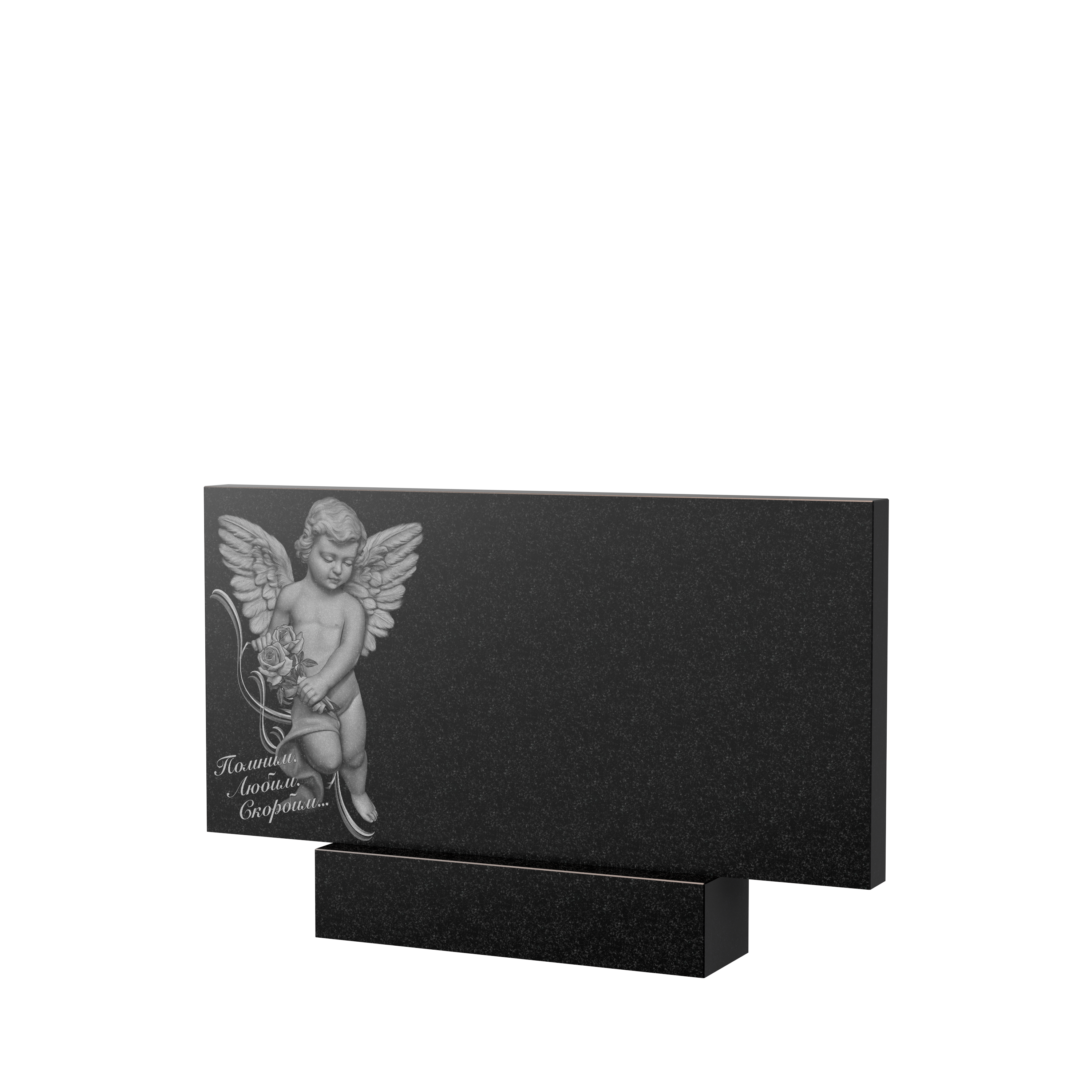 Художественное оформление памятника в&nbsp;Ростове-на-Дону | Художественное оформление на гранитную стелу, рисунок ГХО-008