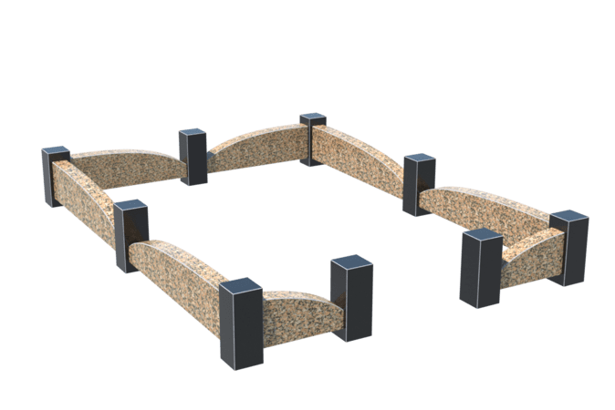 Цоколи на могилу в&nbsp;Ростове-на-Дону | Цоколь на могилу №0046