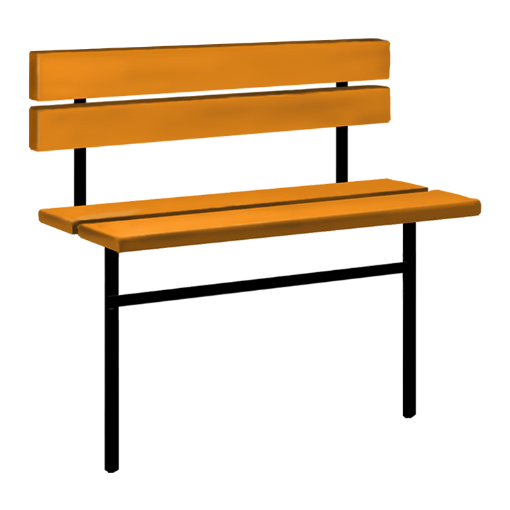 Металлические оградки, столы, скамейки в&nbsp;Ростове-на-Дону | Скамейка №3 со спинкой