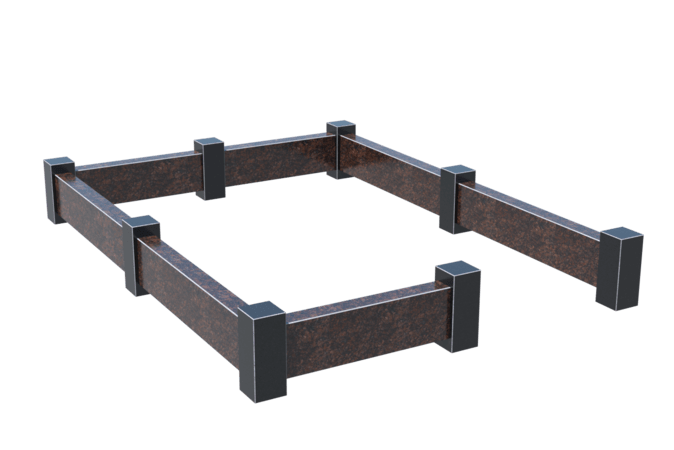 Цоколи на могилу в&nbsp;Ростове-на-Дону | Цоколь на могилу №0033