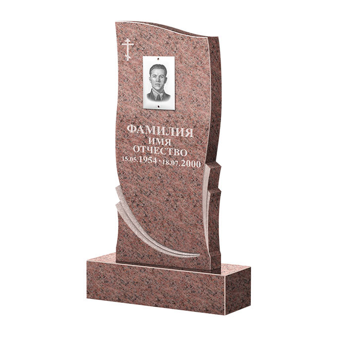 Гранитные памятники в&nbsp;Ростове-на-Дону | Памятник из гранита Розалия Pink ФГЦ-044