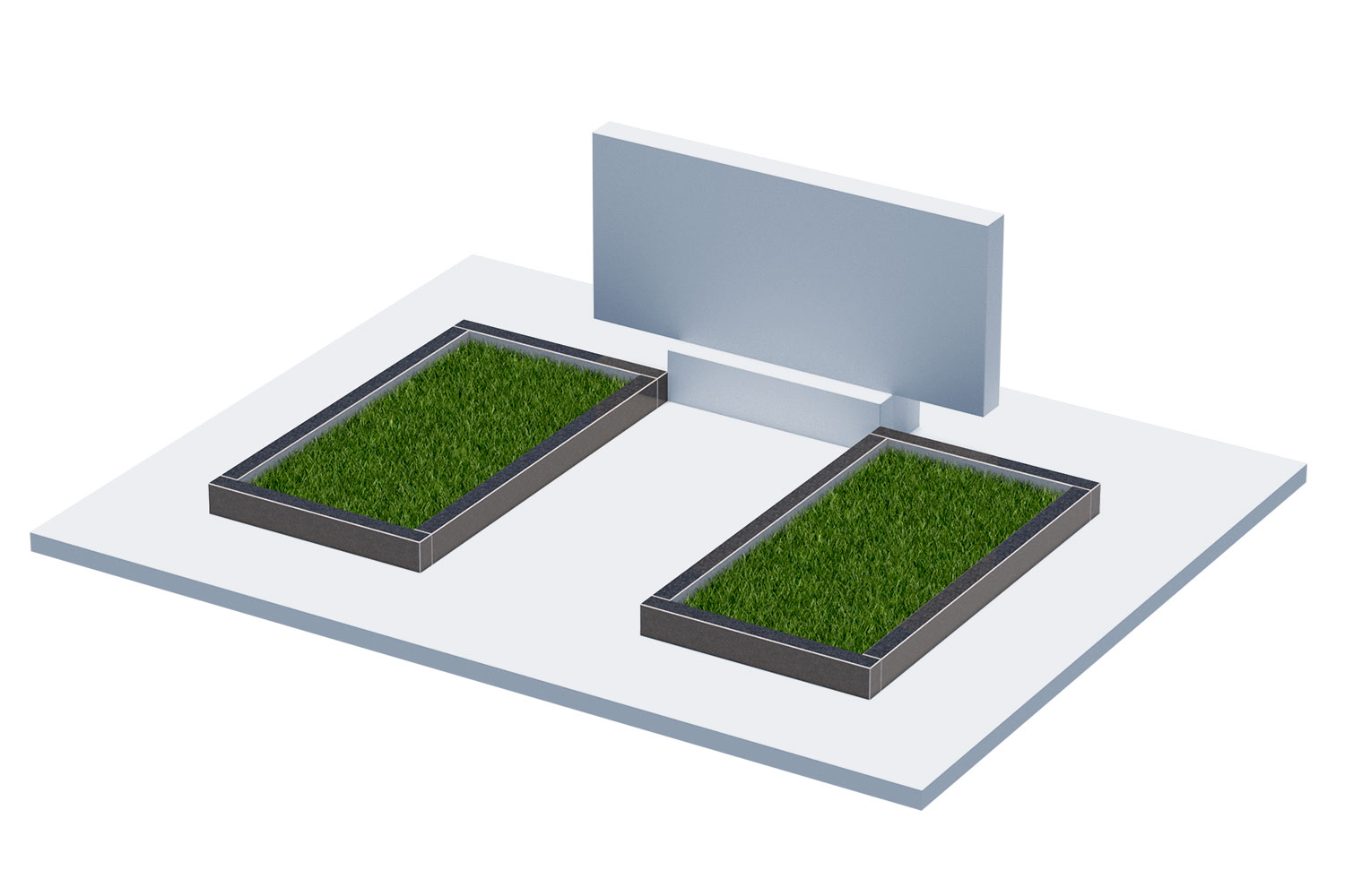 Цветники и надгробные плиты в&nbsp;Ростове-на-Дону | Цветник Автономный, 2 шт