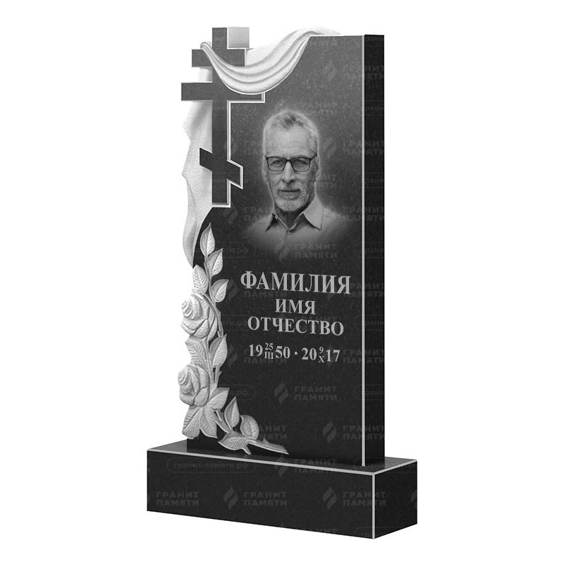 Памятники из гранита вертикальные в&nbsp;Ростове-на-Дону | Гранитный памятник ФГ-189