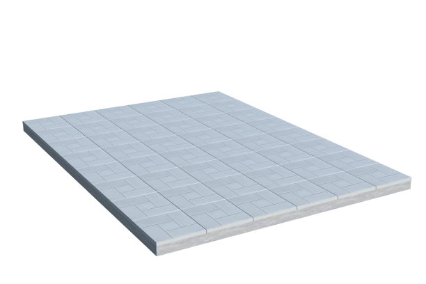 Площадки на могилу в&nbsp;Ростове-на-Дону | Площадка с тротуарной плиткой