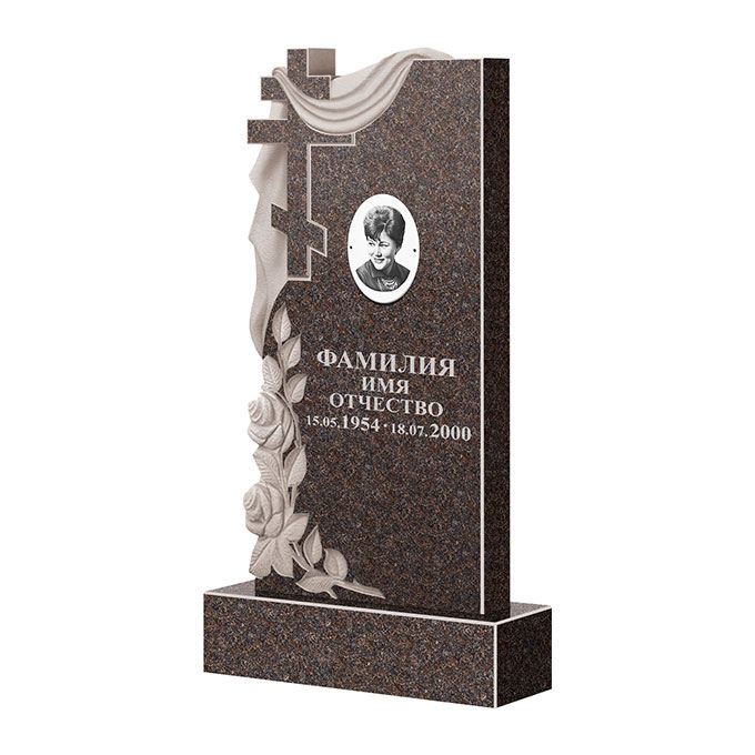 Гранитные памятники в&nbsp;Ростове-на-Дону | Памятник из гранита Карел Brown ФГЦ-189