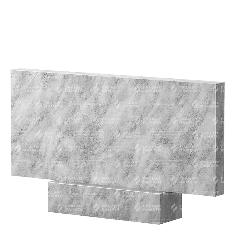 Памятники из мрамора | Двойной мраморный памятник, прямой