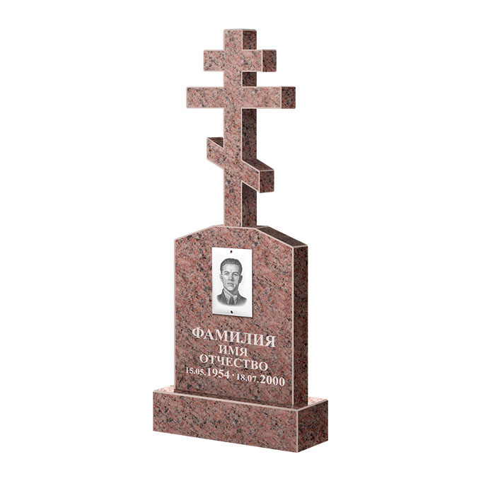 Гранитные памятники в&nbsp;Ростове-на-Дону | Памятник из гранита Розалия Pink ФГЦ-099