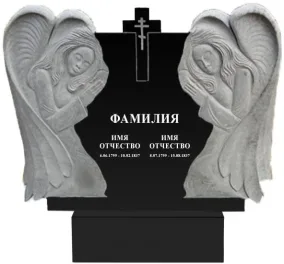 Памятники с ангелом на могилу | Гранитный памятник Ангел №1
